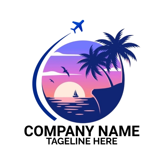 travel agency logo design template e086aea8628217fed56ee872a26994e0 screen
